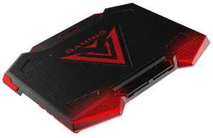dual USB Ports Five-core Radiator Notebook Computer Holder (Red)
