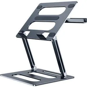 Oatsbasf Z08 Metal Notebook Support Adjustable Desktop Increase Notebook Stand(Gray) Oatsbasf Z08 Metal Notebook Support Adjustable Desktop Increase Notebook Stand(Gray)