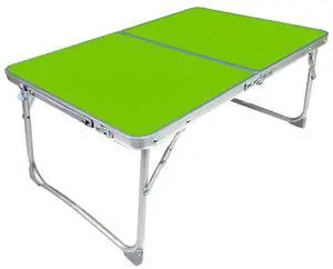 Plastic Mat Adjustable Portable Laptop Table Folding Stand Computer Reading Desk Bed Tray (Green)
