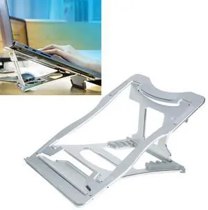 Aluminum Alloy Cooling Holder Desktop Portable Simple Laptop Bracket, Six-stage Support, Size: 21x26cm (Silver)
