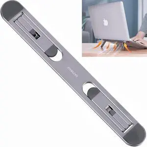 Oatsbasf Portable Storage Foldable Notebook Computer Bracket Heightening Fan Heater (Silver)