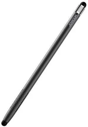 JOYROOM JR-DR01 Universal Dual-head Replaceable Silicone Tips Passive Tablet Stylus Pen (Black)