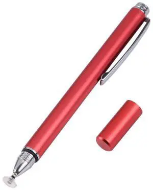 Universal Silicone Disc Nib Capacitive Stylus Pen (Red)