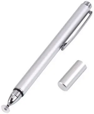Universal Silicone Disc Nib Capacitive Stylus Pen (Silver)