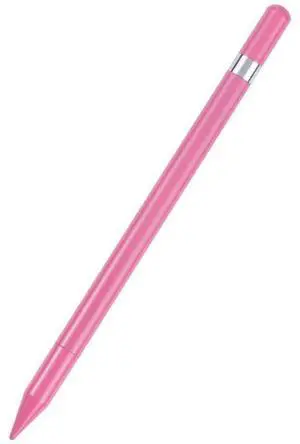 Pt360 2 in 1 Universal Silicone Disc Nib Stylus Pen with Common Writing Pen Function (Pink)