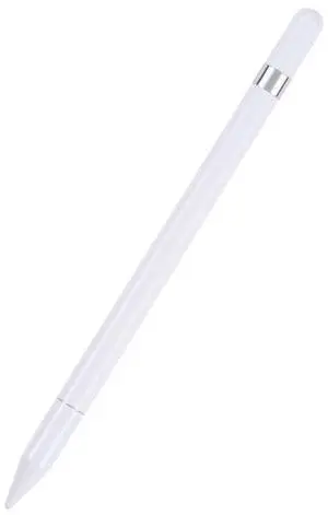 Pt360 2 in 1 Universal Silicone Disc Nib Stylus Pen with Common Writing Pen Function (White)