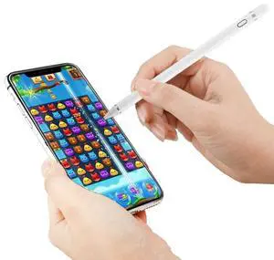 Active Capacitive Stylus for iPod touch / iPad mini & Air & Pro / iPhone (White)