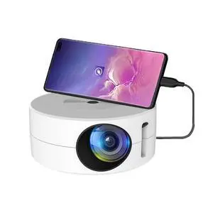 YT200 320 X 180P LED HD Mini Projector USB Powered Support Wired Connection Phone Screen (White)