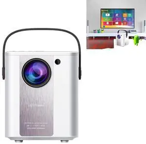 C500 Portable Mini LED Home HD Projector, Style:Basic Version Basic Version (White) (White)