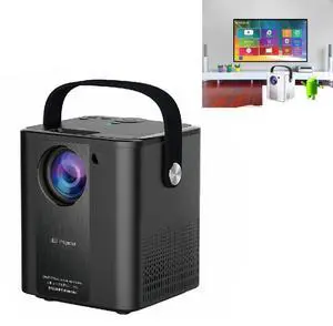 C500 Portable Mini LED Home HD Projector, Style:Basic Version Basic Version (Black) (Black)