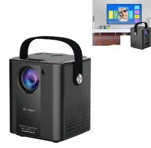 C500 Portable Mini LED Home HD Projector, Style:Basic Version Black
