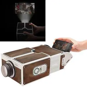 Cardboard Smartphone Projector / DIY Mobile Phone Projector Portable Cinema (Style 2)