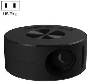 T200 1500LM 1920x1080P LED Mini Projector, US Plug (Black)