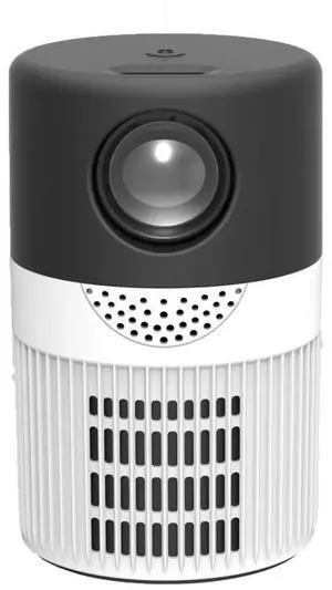 T400 100 inch Screen 3000 Lumens LED Mini Projector, Plug Type:US Plug Base Edition, US Plug (Black White)