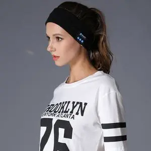 My-Call Bluetooth V5.0 Headsfree Sport Headband Music Headwear for iPhone 6 & 6s / iPhone 5 & 5S / iPhone 4 & 4S and Other Bluetooth Devices (Black)