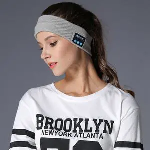 My-Call Bluetooth V5.0 Headsfree Sport Headband Music Headwear for iPhone 6 & 6s / iPhone 5 & 5S / iPhone 4 & 4S and Other Bluetooth Devices (Grey)