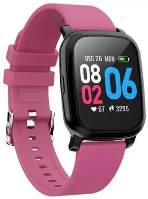 CV06 1.3 inch TFT Color Screen TPU Watch Band Smart Bracelet, Support Call Reminder/ Heart Rate Monitoring /Blood Pressure Monitoring/ Sleep Monitoring/Blood Oxygen Monitoring (Magenta)