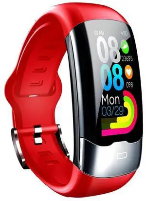 SPOVAN H02 Pro 1.14 inch TFT HD Screen Smart Bracelet Supports Heart Rate Monitoring/Blood Glucose Monitoring (Red)