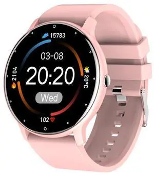 ZL02D 1.28 inch Color Screen Smart Watch, IP67 Waterproof,Support Heart Rate Monitoring/Blood Pressure Monitoring/Blood Oxygen Monitoring/Sleep Monitoring/Sedentary Reminder (Pink)