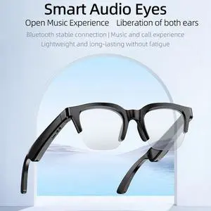 E60 ENC Noise Reduction Smart Audio Bluetooth Glasses E60 (Transparent) (Transparent)