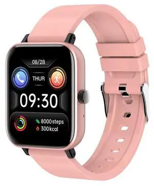 H10 1.54inch Color Screen Smart Watch IP67 Waterproof,Support Bluetooth Call/Heart Rate Monitoring/Blood Pressure Monitoring/Blood Oxygen Monitoring/Sleep Monitoring (Pink)