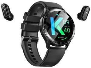 X10 Headphones Smart Watch 1.39 inch Waterproof Bracelet, Support Bluetooth Call / NFC / Heart Rate (Black + Siliver)
