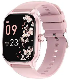 LEMFO LT10 2.01 inch TFT Screen Smart Watch Supports Bluetooth Call / Health Monitoring Silicone Strap (Pink)