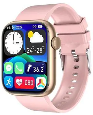QX7 1.85 inch TFT Screen Smart Watch, Support Bluetooth Call / Hearth Monitoring / 100+ Sports Modes (Pink Gold)