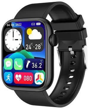 QX7 1.85 inch TFT Screen Smart Watch, Support Bluetooth Call / Hearth Monitoring / 100+ Sports Modes (Black)