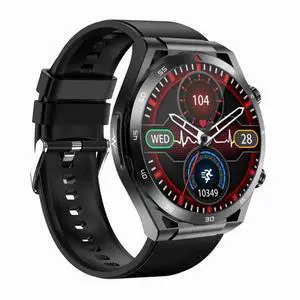 ET450 1.39 inch IP67 Waterproof Silicone Band Smart Watch, Support ECG / Non-invasive Blood Glucose Measurement ET450 (Black) (Black)