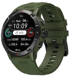 Zeblaze Ares 3 1.52 inch IPS Screen Smart Watch Supports Health Monitoring / Voice Calls (Wild Green)