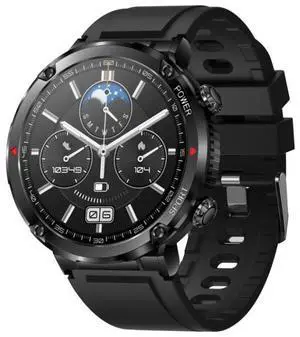 T30 1.6-inch Outdoor Sports Waterproof Smart Music Bluetooth Call Watch Black