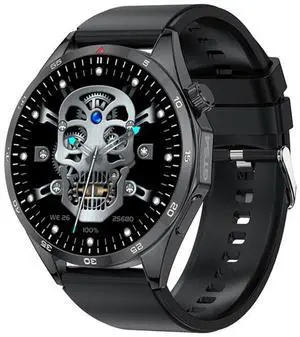 GTS4/LT09 1.5 inch IP67 Fitness Wellness Smart Watch Support Bluetooth Call / Sleep / Blood Oxygen / Heart Rate Health Monitor Silicone Strap (Balck)
