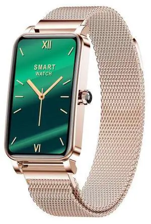 ZX19 1.45 inch HD Screen Bluetooth 5.0 IP68 Waterproof Women Smart Watch, Support Sleep Monitor / Menstrual Cycle Reminder / Heart Rate Monitor / Blood Oxygen Monitoring, Style: Milanese Str