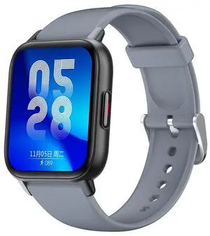 QS16 Pro 1.83 inch BT5.0 Smart Sport Watch, Support Bluetooth Call / Sleep / Blood Oxygen / Temperature / Heart Rate / Blood Pressure Health Monitor (Grey)