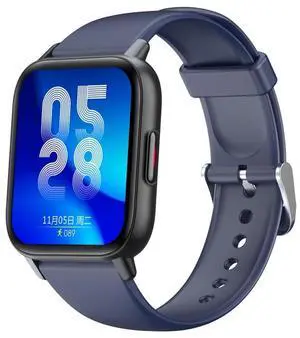 QS16 Pro 1.83 inch BT5.0 Smart Sport Watch, Support Bluetooth Call / Sleep / Blood Oxygen / Temperature / Heart Rate / Blood Pressure Health Monitor (Blue) Black