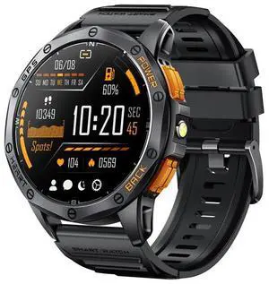 LEMFO K67 1.43 inch AMOLED Screen GPS Sports Smart Watch, Support Bluetooth Call / Health Monitoring (Black)