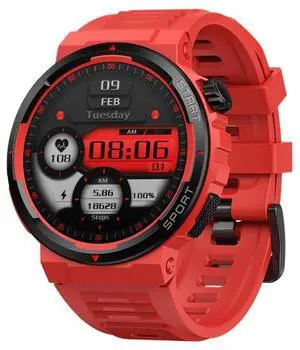 Zeblaze Ares 3 Plus 1.43 inch Fitness & Wellness Smart Watch Supports 24H Health Monitoring (Flame Red)
