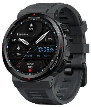 Zeblaze Ares 3 Plus 1.43 inch Fitness & Wellness Smart Watch Supports 24H Health Monitoring (Lava Black)