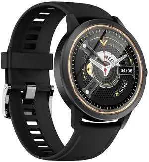 A60 1.32 inch IPS HD Screen Smart Watch, Support Bluetooth Calling/Blood Pressure Monitoring (Black)
