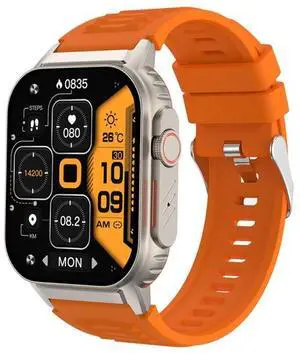 G41 Smart Bracelet, 2.01 inch IP67 Waterproof Smart Watch, Bluetooth Call / Heart Rate / Non-invasive Blood Glucose / HRV / MET (Orange)