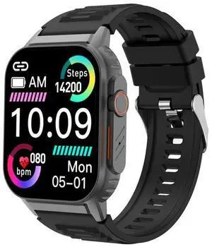G41 Smart Bracelet, 2.01 inch IP67 Waterproof Smart Watch, Bluetooth Call / Heart Rate / Non-invasive Blood Glucose / HRV / MET (Black)