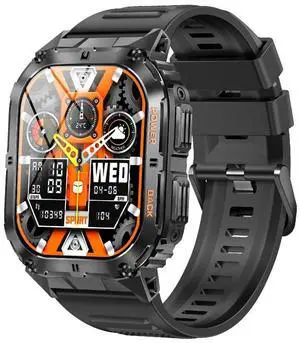 LEMFO K61 Pro 1.96 inch BT5.0 Sport Smart Watch, Support Bluetooth Call / Sleep / Blood Oxygen / Heart Rate / Blood Pressure Health Monitor (Black)