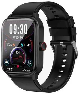 ET540 1.91 inch IP67 Waterproof Silicone Band Smart Watch, Support ECG / Non-invasive Blood Glucose Measurement ET540 (Black) (Black)