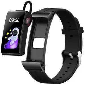 M6 1.5 inch Silicone Band Earphone Detachable IP68 Waterproof Smart Watch Support Bluetooth Call Silicone Band (Black) (Black) M6 1.5 inch Silicone Band Earphone Detachable IP68 Waterproof Smart Watch Support Bluetooth Call Silicone Band (Black) (Black)