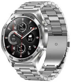 AK83 BT Call Smart Watch, Support Blood Pressure / Heart Rate / Sports Health Monitoring Fitness Tracker (Steel 3-Bead Steel)
