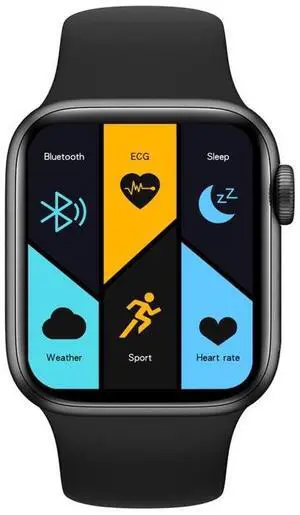 DW35 1.75 inch Full Screen IP67 Waterproof Smart Watch, Support Sleep Monitor / Heart Rate Monitor / Bluetooth Call(White) (Black)