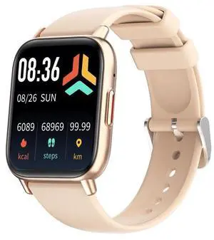 DM05 1.83 inch BT5.2 Smart Sport Watch, Support Sleep / Heart Rate / Blood Oxygen / Temperature / Heart Sugar/ Blood Pressure Health Monitor (Gold) DM05 1.83 inch BT5.2 Smart Sport Watch, Support Sleep / Heart Rate / Blood Oxygen / Temperature / Heart Sugar/ Blood Pressure Health Monitor (Gold)