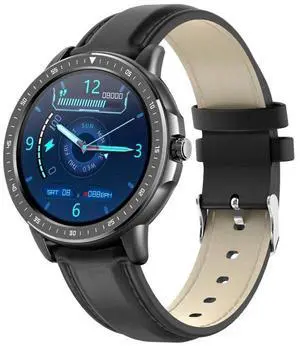 CF19 1.3 inch IPS Color Touch Screen Smart Watch, IP67 Waterproof, Support Weather Forecast / Heart Rate Monitor / Sleep Monitor / Blood Pressure Monitoring (Black)