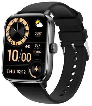 QS11 1.91 inch BT5.2 Smart Sport Watch, Support Sleep / Heart Rate / Blood Oxygen / Blood Pressure Health Monitor (Black)